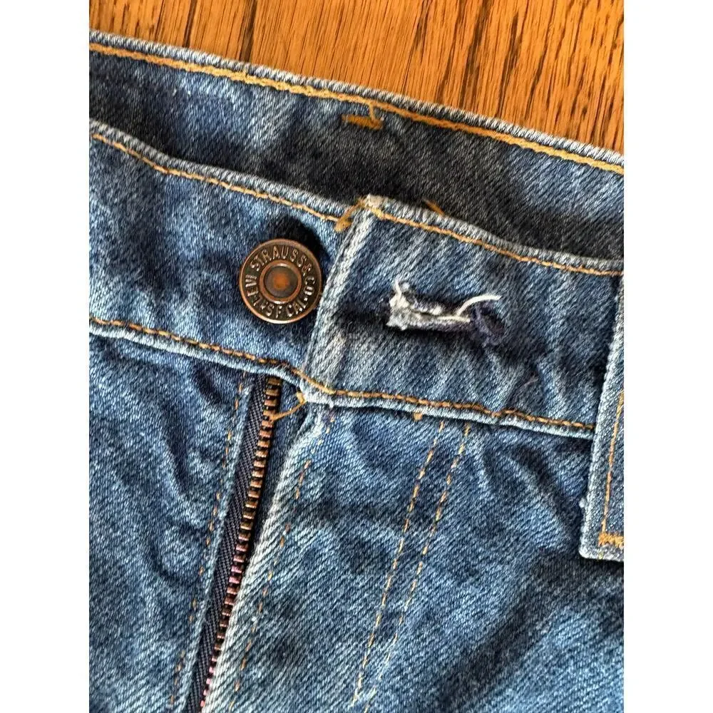 VTG 90s Levi’s 517 Orange Tab Jeans 33x33 USA Made Bootcut Denim 40517-0215